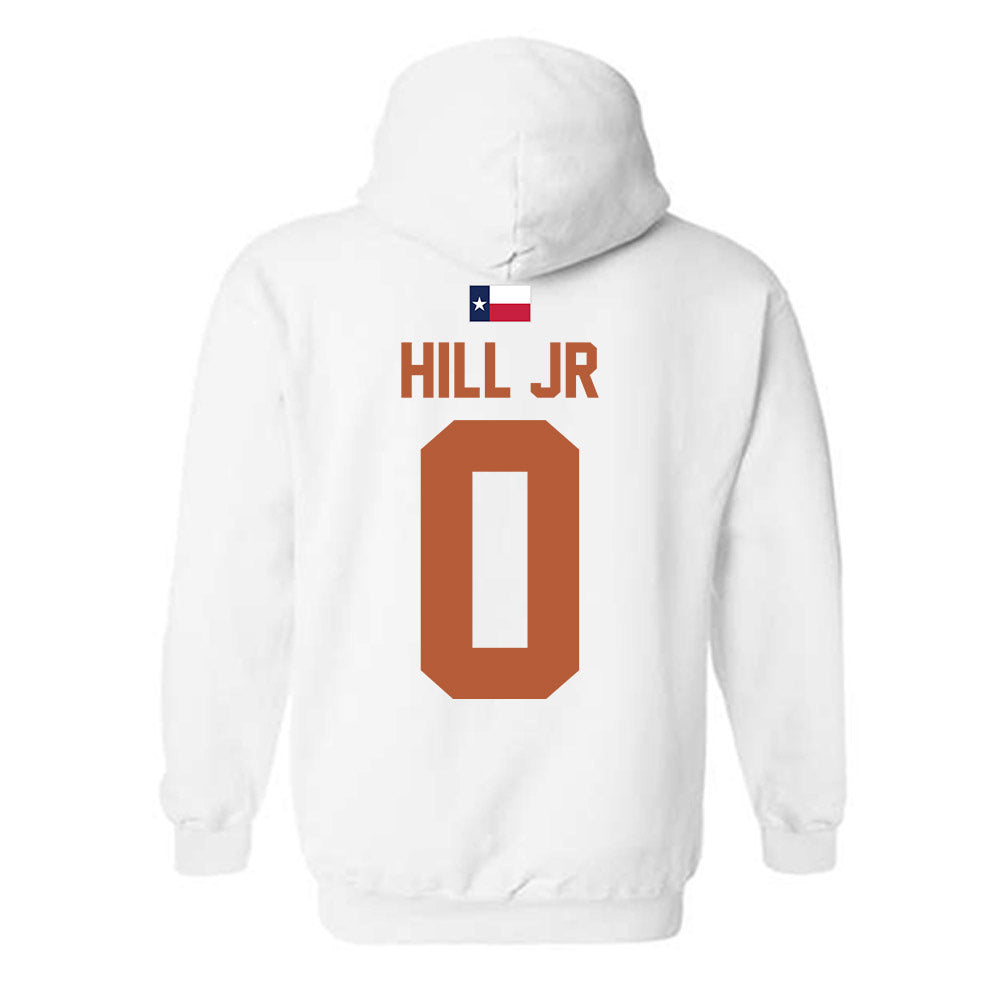 Texas - NCAA Football : Anthony Hill Jr - Hook 'Em Hooded Sweatshirt-1