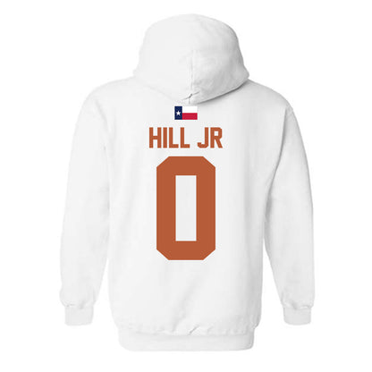 Texas - NCAA Football : Anthony Hill Jr - Hook 'Em Hooded Sweatshirt-1