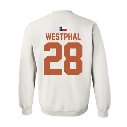 Texas - NCAA Baseball : Grady Westphal - Hook 'Em Crewneck Sweatshirt-1