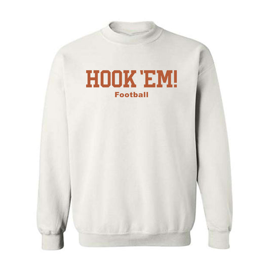 Texas - NCAA Football : Emaree Winston - Hook 'Em Crewneck Sweatshirt-0