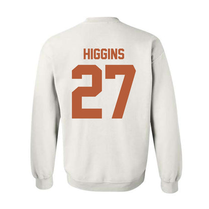Texas - NCAA Baseball : Cal Higgins - Classic Shersey Crewneck Sweatshirt-1