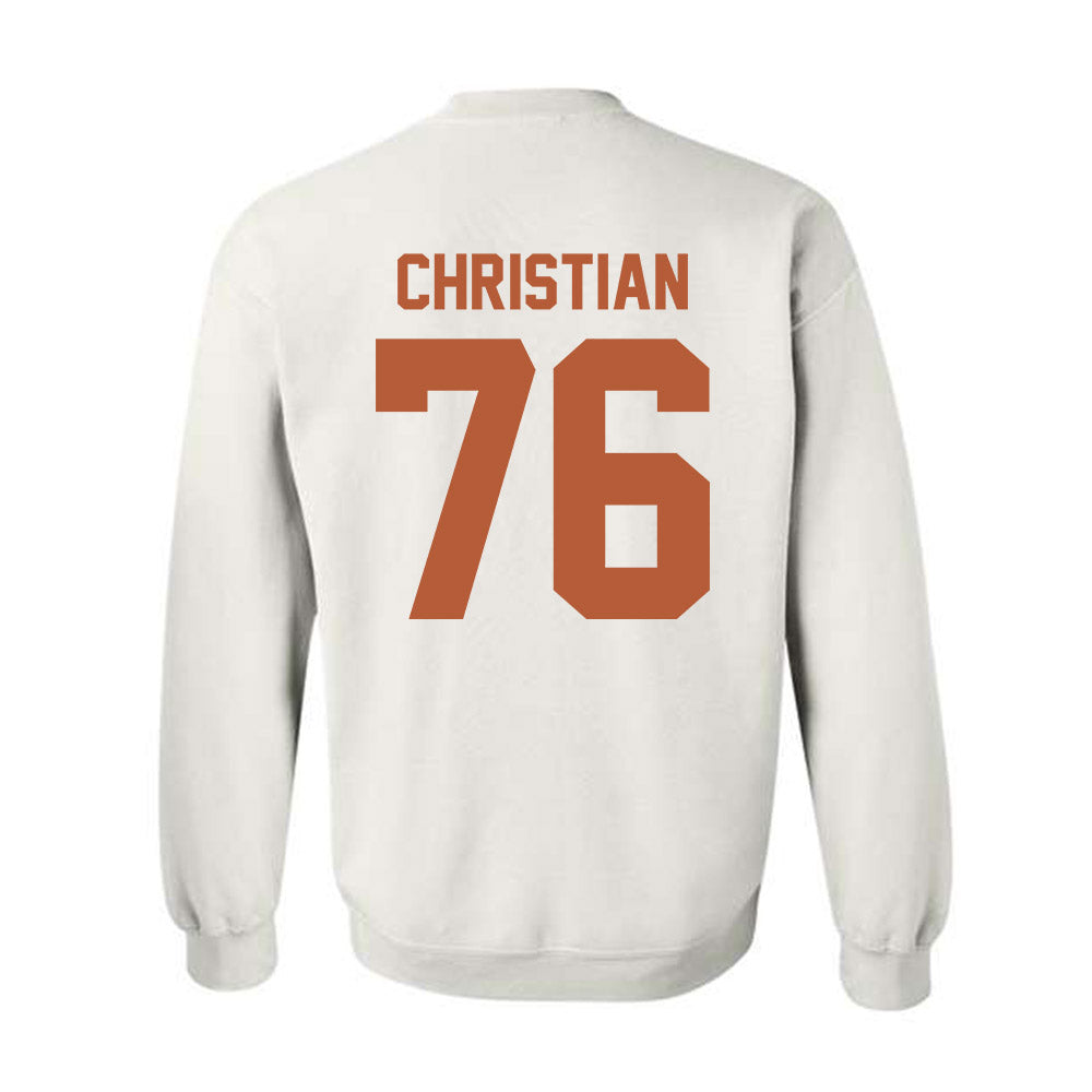 Texas - NCAA Football : Jackson Christian - Classic Shersey Crewneck Sweatshirt-1