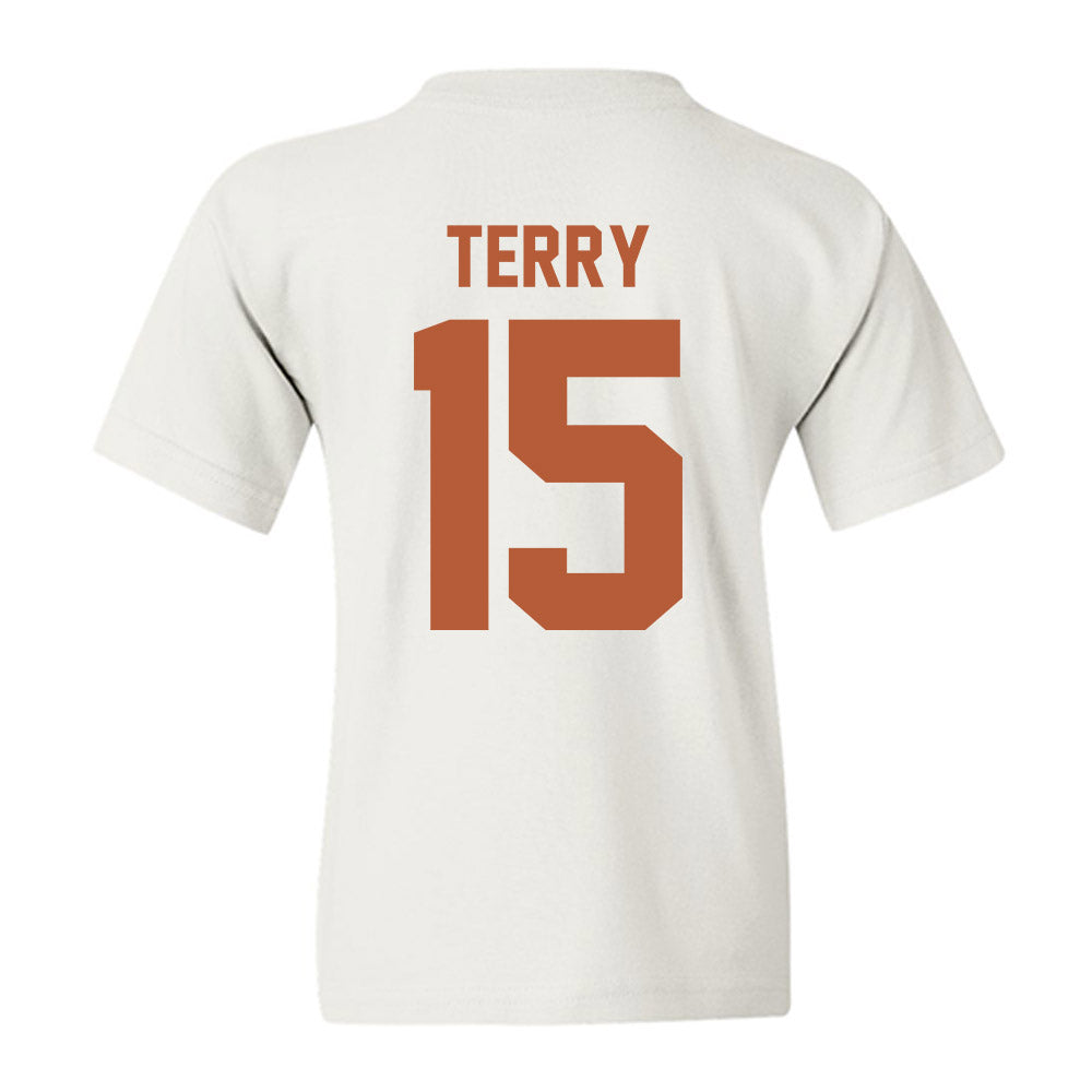 Texas - NCAA Football : Justus Terry - Classic Shersey Youth T-Shirt-1