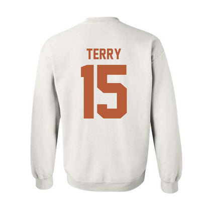 Texas - NCAA Football : Justus Terry - Classic Shersey Crewneck Sweatshirt-1
