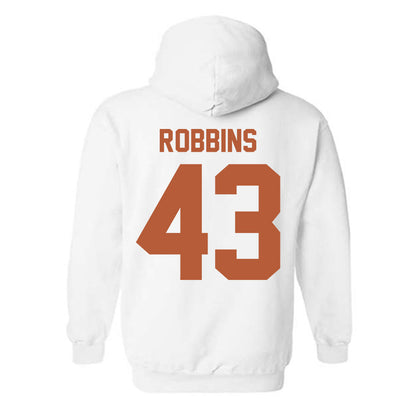Texas - NCAA Baseball : Aiden Robbins - Classic Shersey Hooded Sweatshirt-1