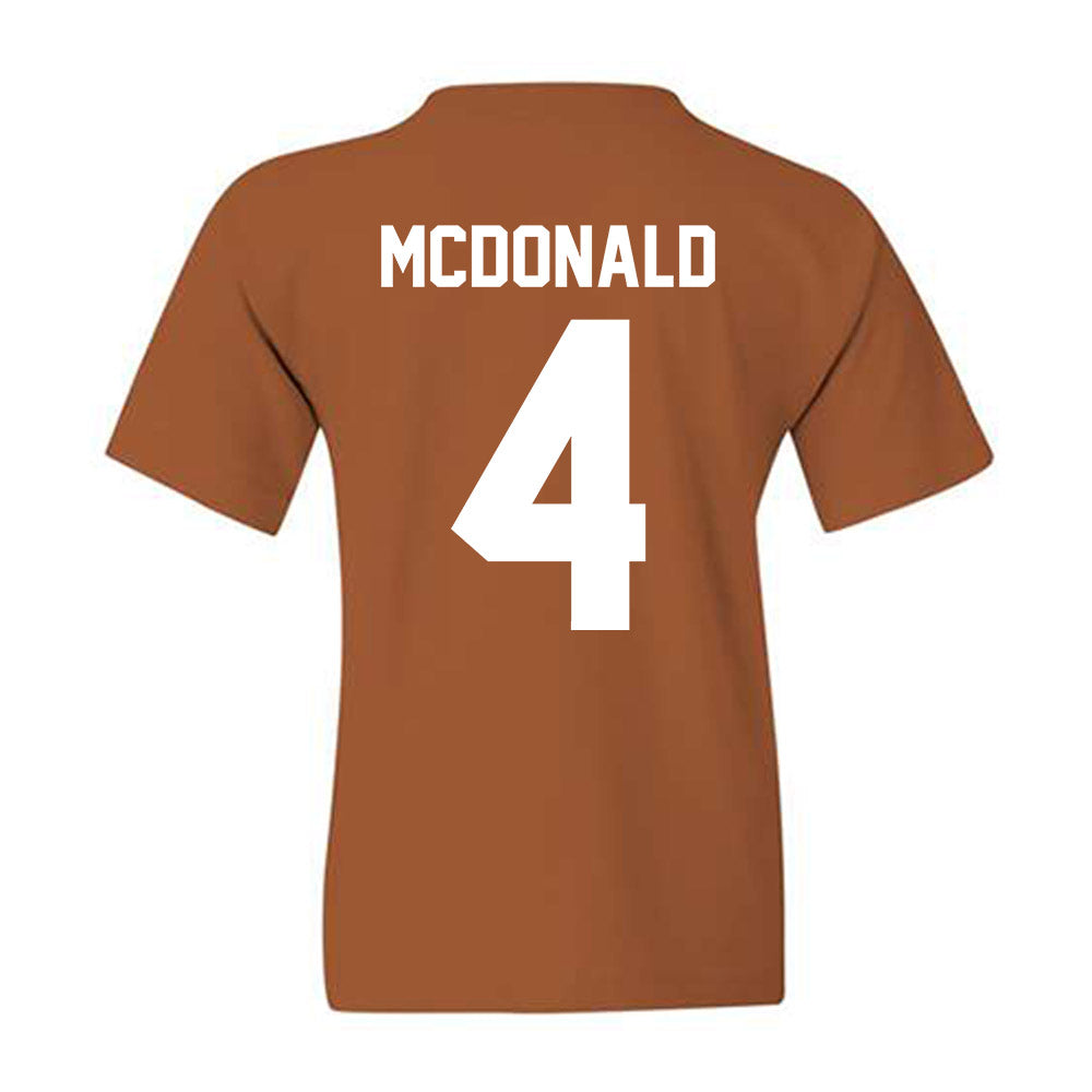 Texas - NCAA Football : Jelani Mcdonald - Classic Shersey Youth T-Shirt-1
