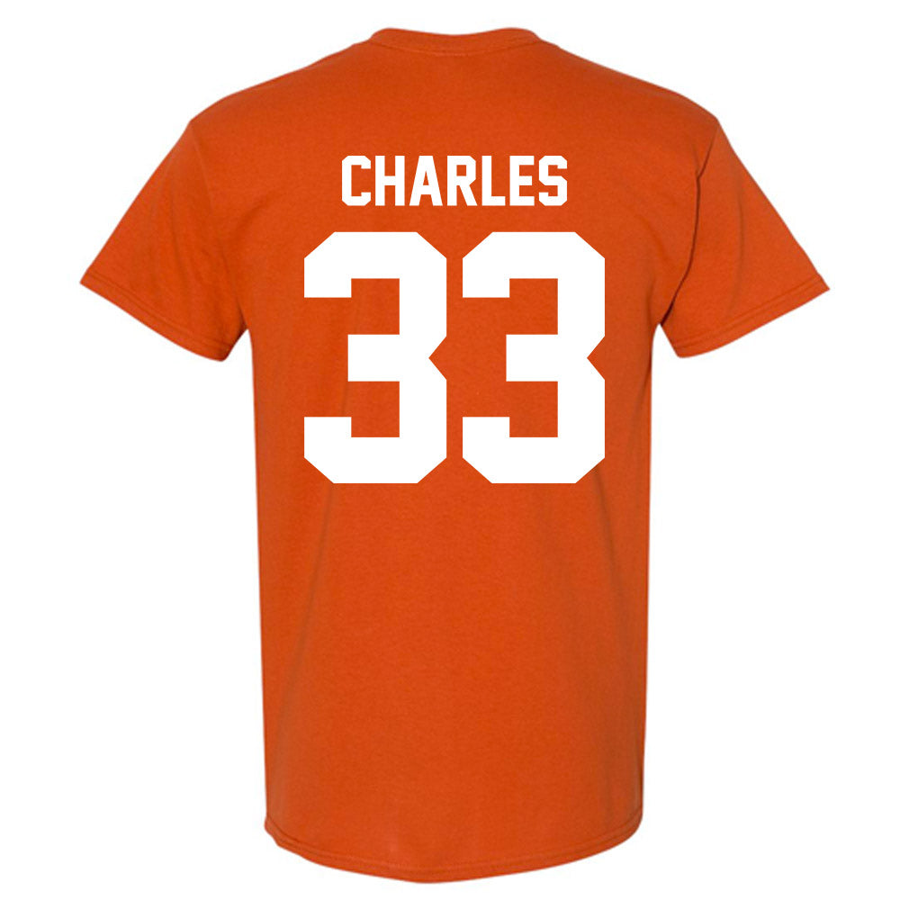 Texas - NCAA Football : Myron Charles - Classic Shersey T-Shirt-1