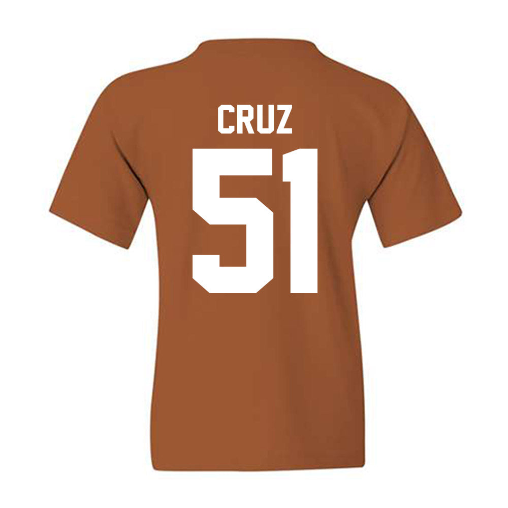 Texas - NCAA Football : Daniel Cruz - Classic Shersey Youth T-Shirt-1
