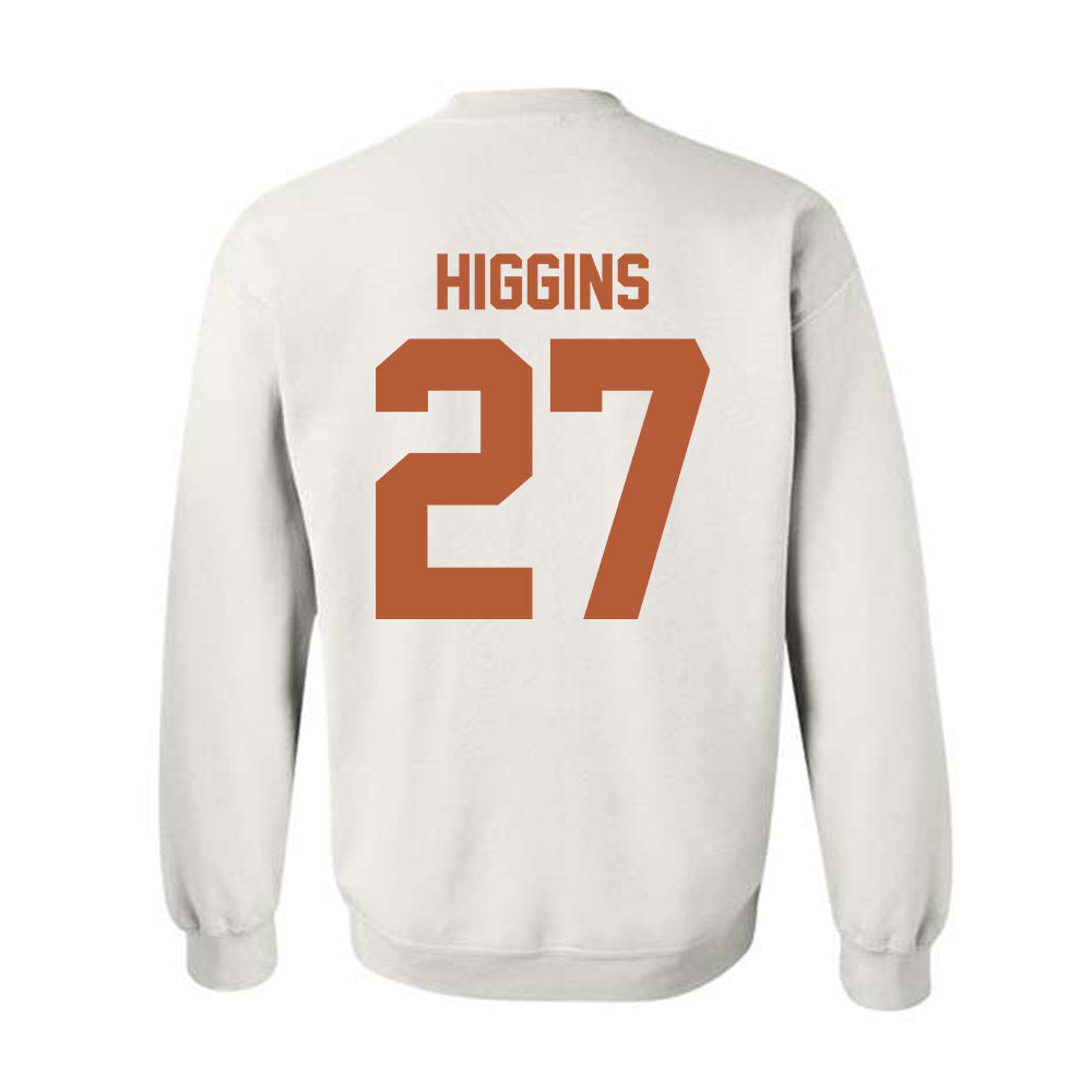 Texas - NCAA Baseball : Cal Higgins - Classic Shersey Crewneck Sweatshirt-1