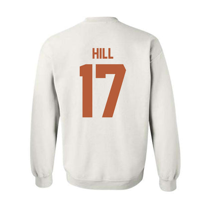 Texas - NCAA Baseball : Will Hill - Classic Shersey Crewneck Sweatshirt-1