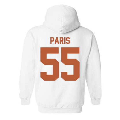 Texas - NCAA Baseball : Jack Paris - Classic Shersey Hooded Sweatshirt-1