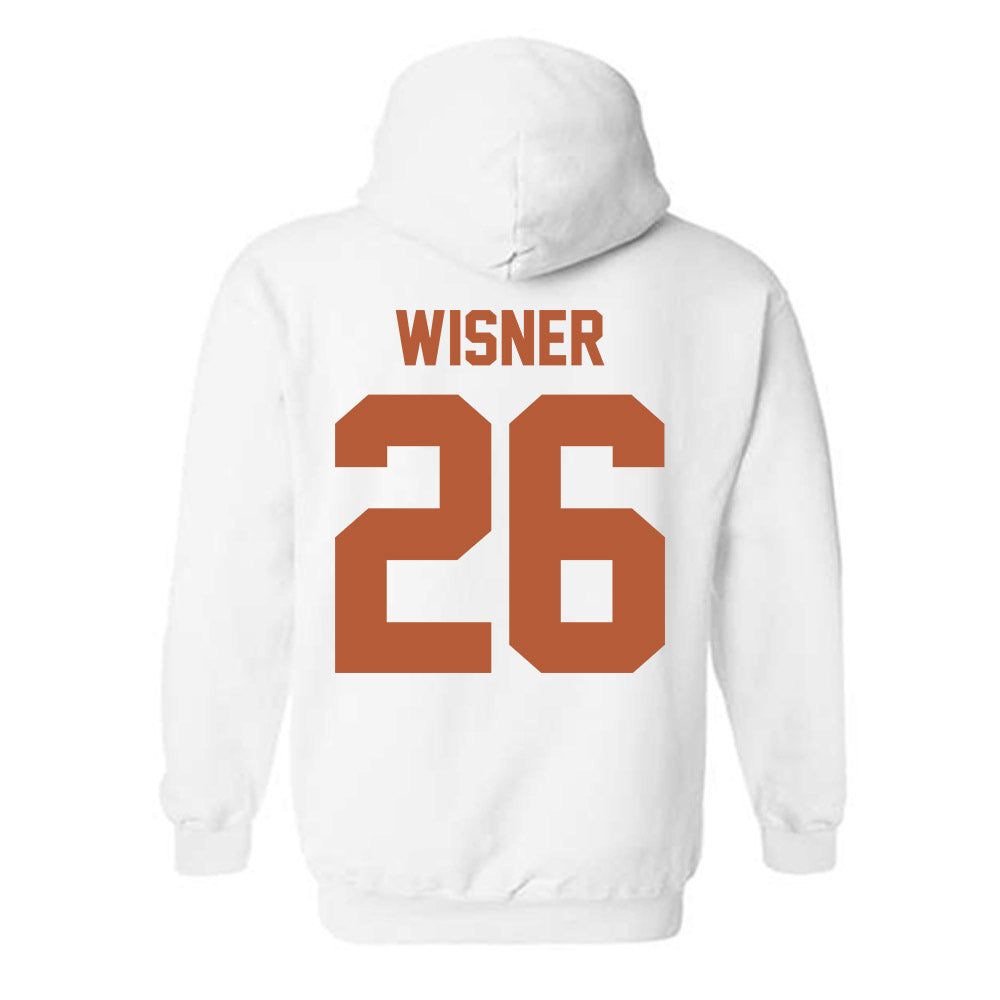 Texas - NCAA Football : Quintrevion Wisner - Classic Shersey Hooded Sweatshirt-1