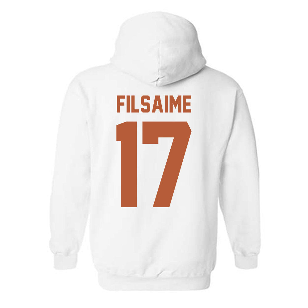 Texas - NCAA Football : Xavier Filsaime - Classic Shersey Hooded Sweatshirt-1