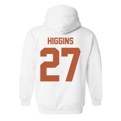 Texas - NCAA Baseball : Cal Higgins - Classic Shersey Hooded Sweatshirt-1