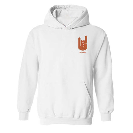 Texas - NCAA Baseball : Will Hill - Classic Shersey Hooded Sweatshirt-0