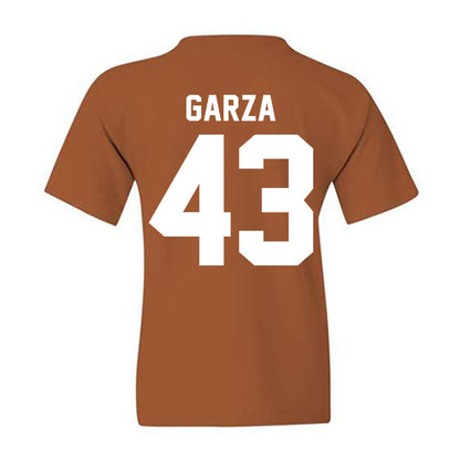 Texas - NCAA Football : Eric Garza - Horns Up! Youth T-Shirt-1