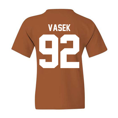 Texas - NCAA Football : Colton Vasek - Horns Up! Youth T-Shirt-1