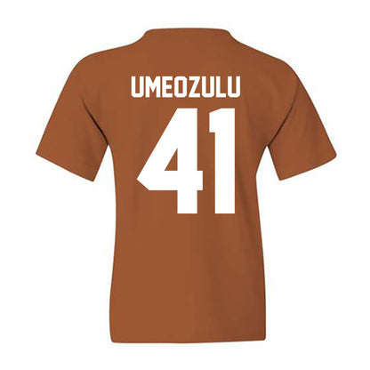 Texas - NCAA Football : Ziky Umeozulu - Horns Up! Youth T-Shirt-1
