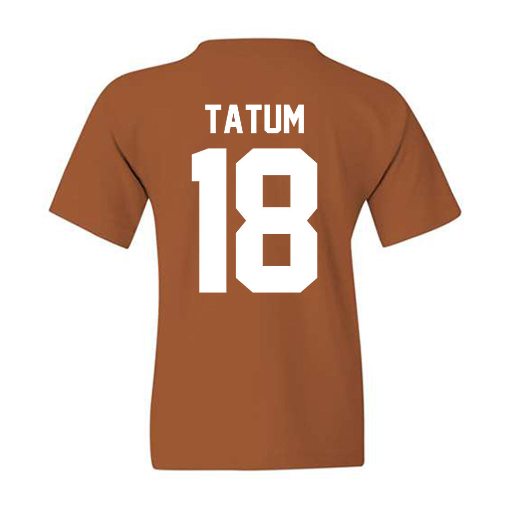 Texas - NCAA Football : Joe Tatum - Horns Up! Youth T-Shirt-1