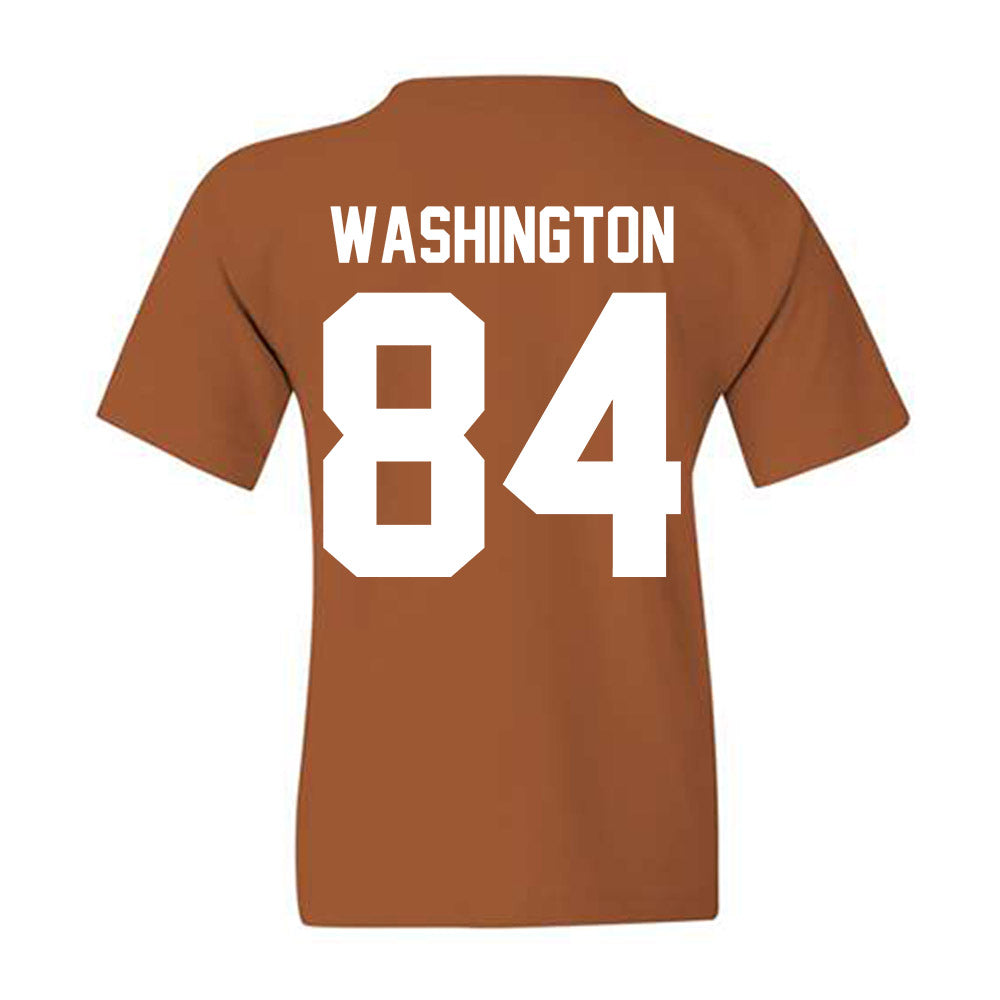 Texas - NCAA Football : Jordan Washington - Horns Up! Youth T-Shirt-1