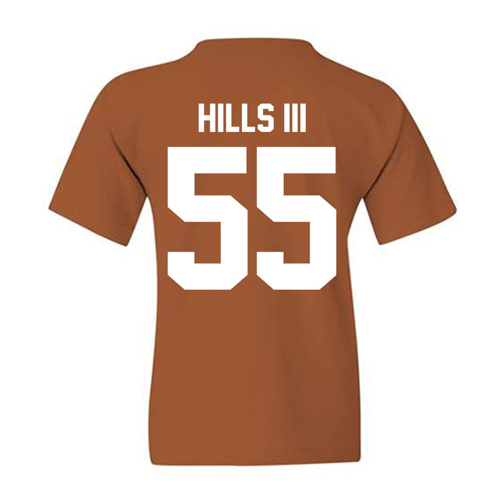 Texas - NCAA Football : Melvin Hills Iii - Horns Up! Youth T-Shirt-1