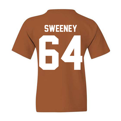 Texas - NCAA Football : Robert Sweeney - Horns Up! Youth T-Shirt-1