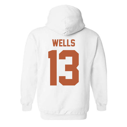 Texas - NCAA Softball : Hannah Wells - Horns Up! Hooded Sweatshirt-1