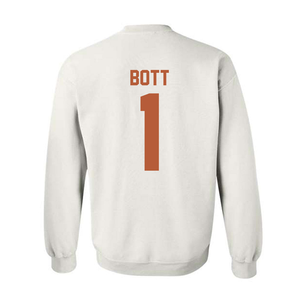 Texas - NCAA Men's Basketball : Cole Bott - Horns Up! Crewneck Sweatshirt-1