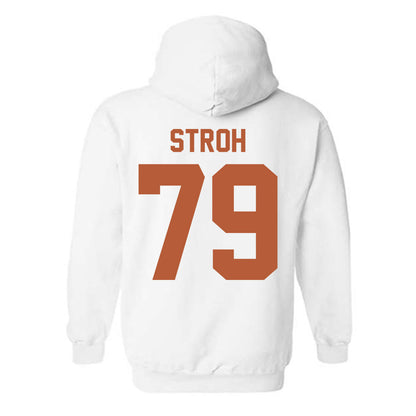 Texas - NCAA Football : Connor Stroh - Horns Up! Hooded Sweatshirt-1