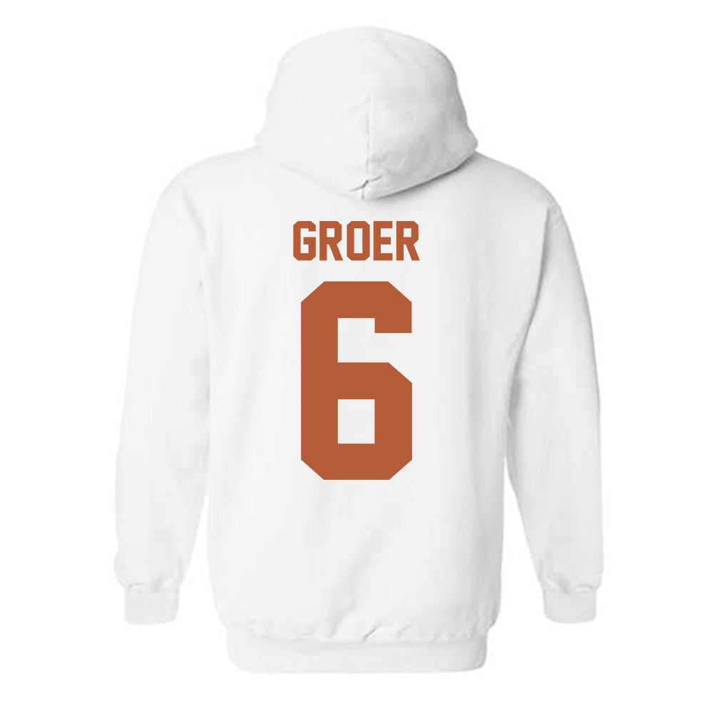 Texas - NCAA Women's Soccer : Pearce Groer - Horns Up! Hooded Sweatshirt-1