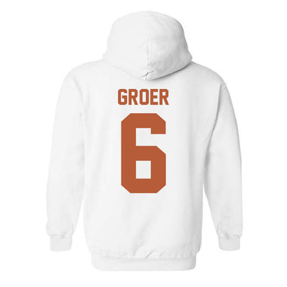 Texas - NCAA Women's Soccer : Pearce Groer - Horns Up! Hooded Sweatshirt-1