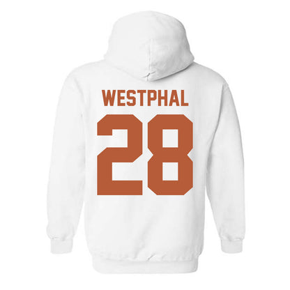 Texas - NCAA Baseball : Grady Westphal - Horns Up! Hooded Sweatshirt-1