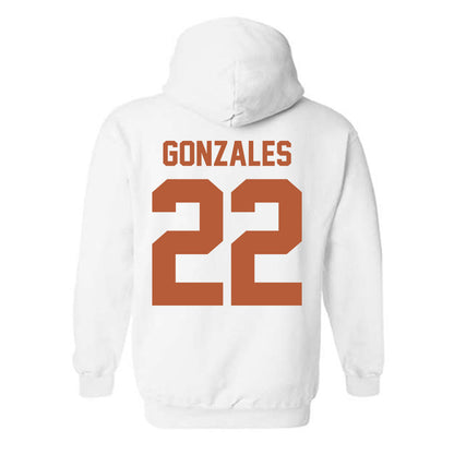 Texas - NCAA Softball : Brenlee Gonzales - Horns Up! Hooded Sweatshirt-1