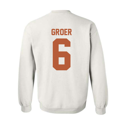 Texas - NCAA Women's Soccer : Pearce Groer - Horns Up! Crewneck Sweatshirt-1