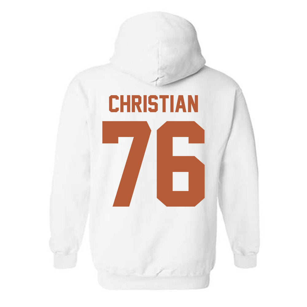 Texas - NCAA Football : Jackson Christian - Horns Up! Hooded Sweatshirt-1