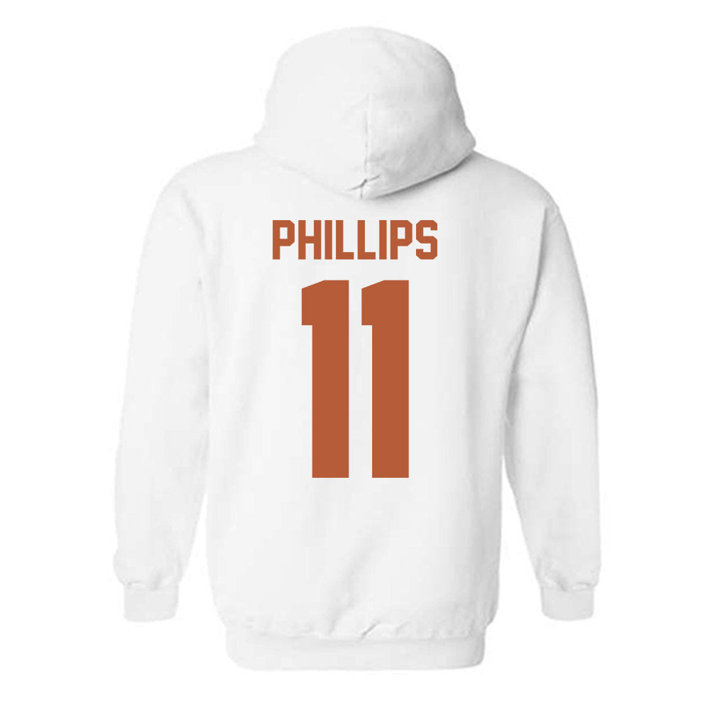 Texas - NCAA Football : Kade Phillips - Horns Up! Hooded Sweatshirt-1