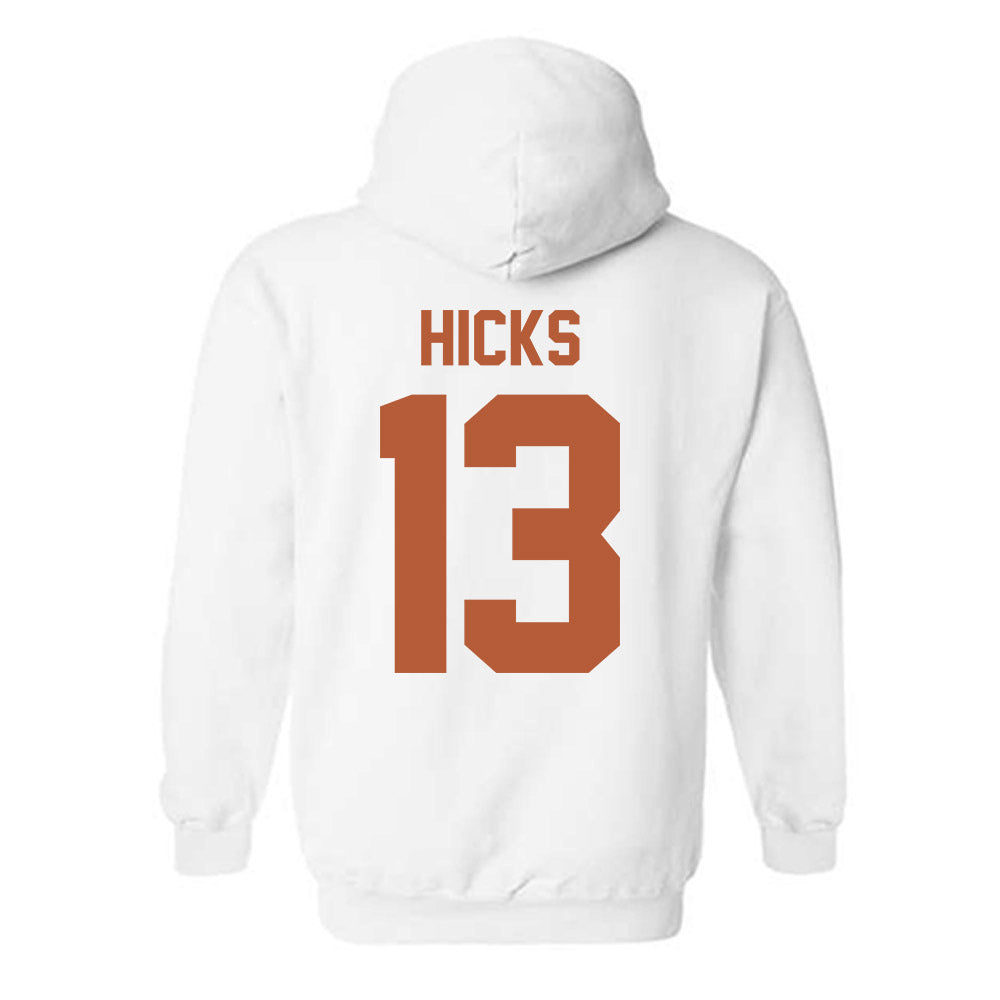 Texas - NCAA Football : Zelus Hicks - Horns Up! Hooded Sweatshirt-1