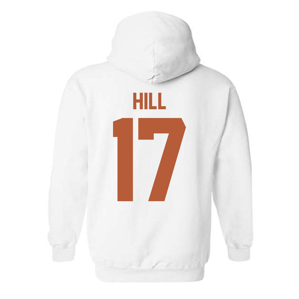 Texas - NCAA Baseball : Will Hill - Horns Up! Hooded Sweatshirt-1
