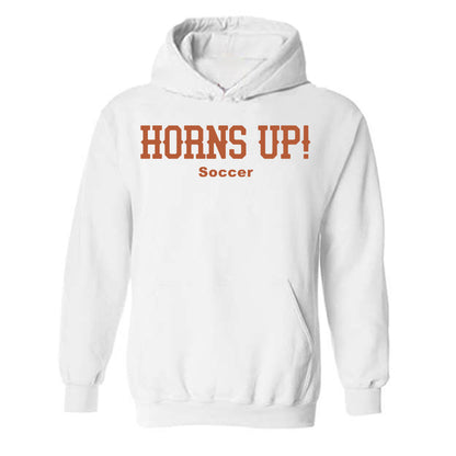 Texas - NCAA Women's Soccer : Pearce Groer - Horns Up! Hooded Sweatshirt-0