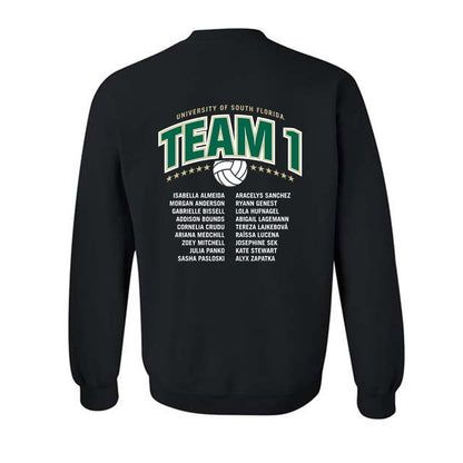 USF - NCAA Beach Volleyball : Roster Shirt Crewneck Sweatshirt-1