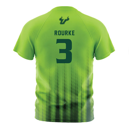 USF - NCAA Women's Soccer : Gaby Rourke - Slime Halftone Soccer Jersey-1