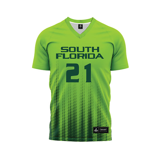 USF - NCAA Women's Soccer : Macy Felton - Slime Halftone Soccer Jersey-0