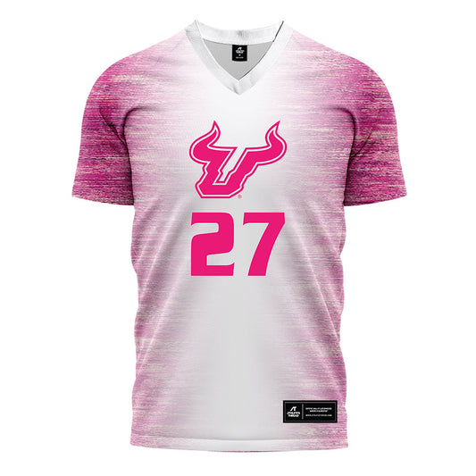 USF - NCAA Women's Soccer : Mia Rodach - Pink Heather Soccer Jersey-0