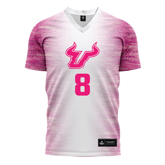 USF - NCAA Women's Soccer : Elyse Thornton - Pink Heather Soccer Jersey-0