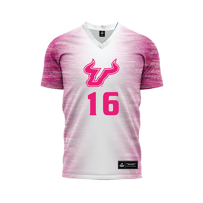 USF - NCAA Women's Soccer : Gianna Reich - Pink Heather Soccer Jersey-0