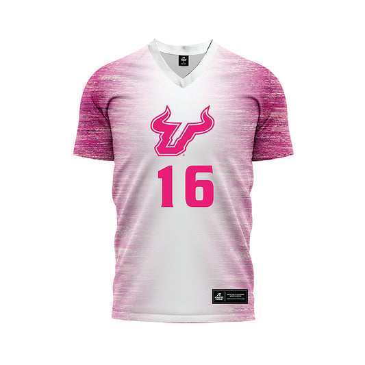 USF - NCAA Women's Soccer : Gianna Reich - Pink Heather Soccer Jersey-0
