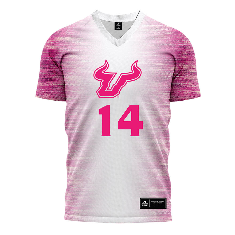 USF - NCAA Women's Soccer : Ava Rightmire - Pink Heather Soccer Jersey-0