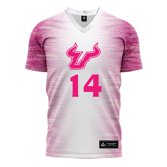 USF - NCAA Women's Soccer : Ava Rightmire - Pink Heather Soccer Jersey-0