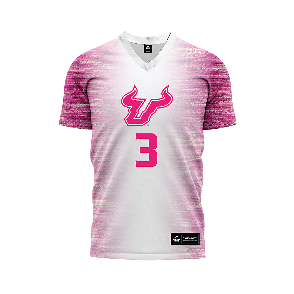 USF - NCAA Women's Soccer : Gaby Rourke - Pink Heather Soccer Jersey-0