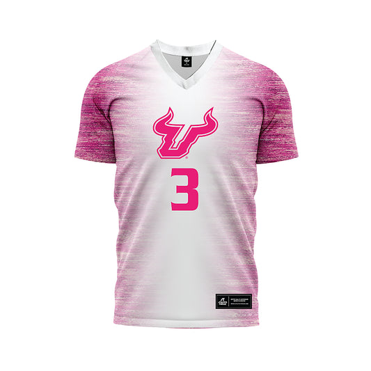 USF - NCAA Women's Soccer : Gaby Rourke - Pink Heather Soccer Jersey-0